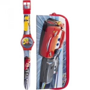 Childrens Character Disney Cars 3 Gift Set Watch