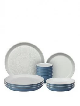 Denby Impression Blue 12 Piece Dinnerware Set
