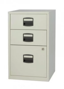Bisley A4 Home Filer 3 Drawer Lockable Grey
