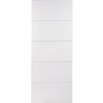LPD Horiztonal 5 Panel Smooth White Primed Internal Door - 1981mm x 686mm (78 inch x 27 inch)