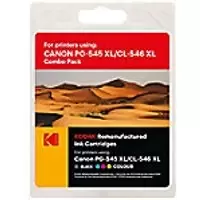 Kodak Ink Cartridge Compatible with Canon PG-545XL CL-546XL CMYK Pack of 2