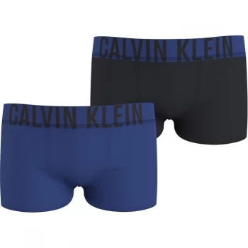 Calvin Klein 2 Pack IP Trunks - Blue/Black 0SO