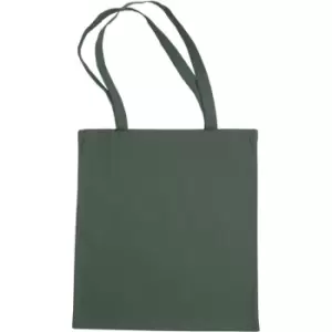 Jassz Bags "Beech" Cotton Large Handle Shopping Bag / Tote (Pack of 2) (One Size) (Military Green) - Military Green
