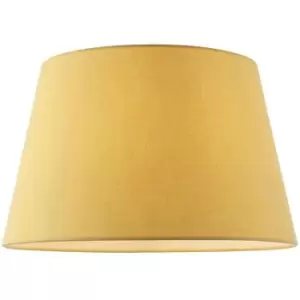 14" Round Tapered Lamp Shade Yellow Cotton Fabric Modern Simple Light Cover