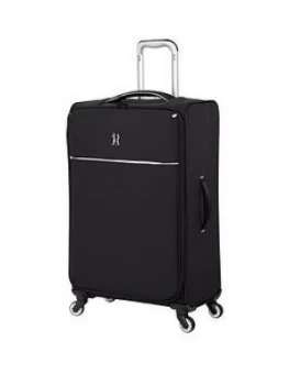 It Luggage Glint Medium Suitcase Black With White Trim