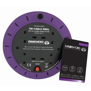 Daewoo 4 Gang 5m Cable Reel