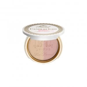 Too Faced Candlelight Glow Highlighting Powder Duo Rosy Glow .35oz. Compact