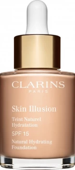 Clarins Skin Illusion Natural Hydrating Foundation SPF15 30ml 102.5 - Porcelain