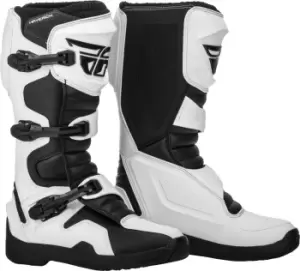 Fly Racing Maverik Motocross Boots, black-white, Size 47 48, black-white, Size 47 48