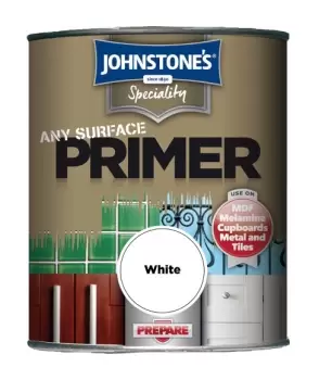 Specialty Paints Any Surface Primer White 750ml - Johnstones