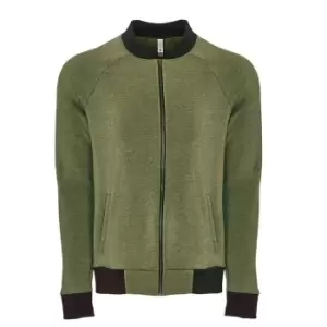 Next Level Unisex Adults PCH Bomber Jacket (XS) (Heather Military Green)