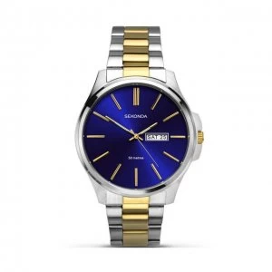 Sekonda Blue And Two Tone Watch - 1440