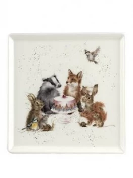 Royal Worcester Wrendale Woodland Party Square Plate