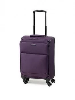 Rock Luggage Ever-Lite Carry-On 4-Wheel Suitcase - Purple