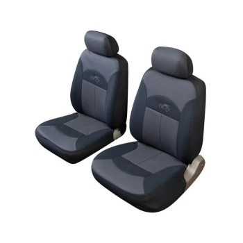 Car Seat Cover Celcius - Front Pair - Black/Grey - 14012 - Cosmos