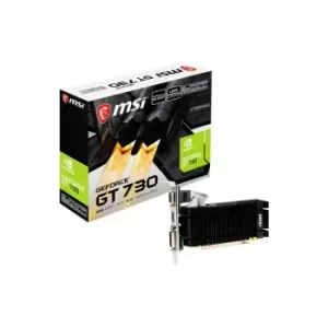 MSI Nvidia GeForce GT 730 2GB DDR3 Low Profile Graphics Card