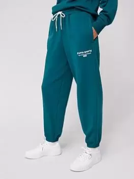 Puma Team Sweatpants Tr, Dark Green, Size S, Women