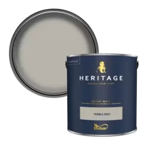 Dulux Heritage Velvet Matt Pebble Grey Matt Emulsion Paint 2.5L