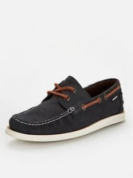 Superdry Boat Shoes - Navy, Size 10, Men