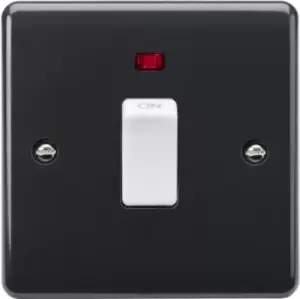 KnightsBridge 20A 1G DP switch with neon [Part M Compliant]