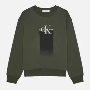 Calvin Klein Gradient Logo Cotton-Blend Sweatshirt - 16 Years