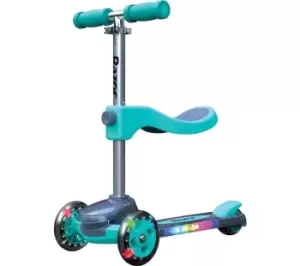 RAZOR Rollie DLX 20073645 Kids 2-in-1 Convertible Kick Scooter - Blue & Silver/Grey,Blue