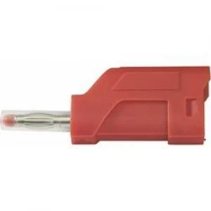 Straight blade plug Plug straight Pin diameter 4mm Red SCI