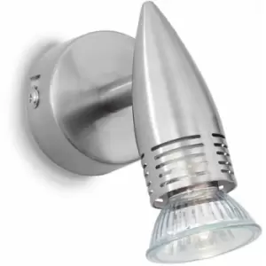 Alfa nickel wall light 1 bulb