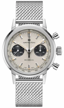 Hamilton IntraMatic - Mechanical Chronograph Silver Mesh Watch