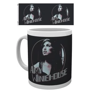 Amy Winehouse Retro Badge Mug