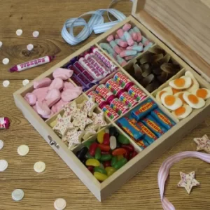 Personalised 'Sweet Like Candy' Retro Wooden Sweet Box