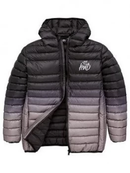 Kings Will Dream Boys Abasi Ombre Padded Jacket - Grey, Size Age: 10-11 Years