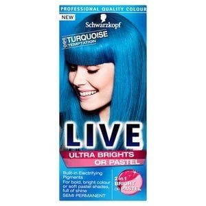 Schwarzkopf LIVE Ultra Brights 096 Turquoise Temptation Blue