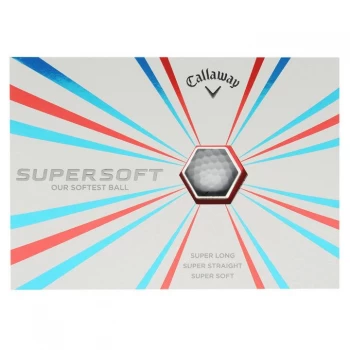 Callaway Super Soft 12 Pack Golf Balls - White