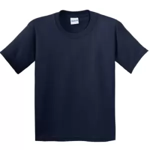Gildan Childrens Unisex Soft Style T-Shirt (Pack Of 2) (XS) (Navy)