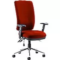 dynamic Triple Lever Ergonomic Office Chair with Adjustable Armrest and Seat Chiro High Back Tobasco Red