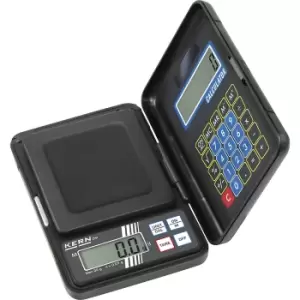 KERN Pocket scales, with integrated calculator, weighing range up to 1000 g, read-out accuracy 1 g, weighing plate 70 x 80 mm