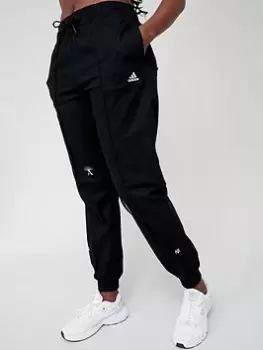 Adidas Sportswear Brand Love Jogger, Black/White, Size XS, Women