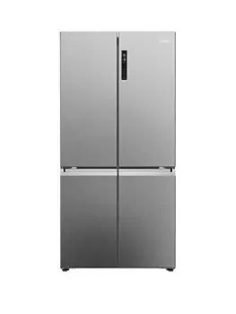 Haier Cube 90 Hcr5919Enmp Total No Frost American Fridge Freezer, E Rated - Stainless Steel