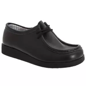 Route 21 Boys Coated Leather Apron Para Shoes (5 UK) (Black)