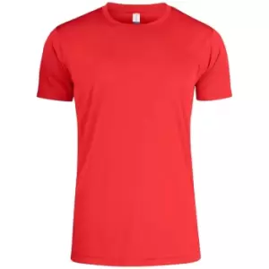 Clique Mens Active T-Shirt (S) (Red)