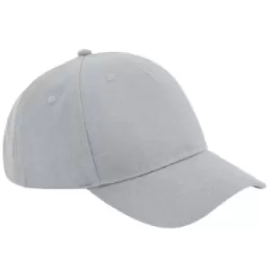 Beechfield 5 Panel Organic Baseball Cap (One Size) (Light Grey)