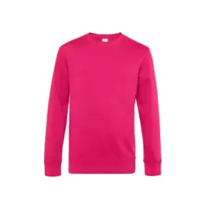 B&C Mens King Crew Neck Sweater (L) (Magenta Pink)