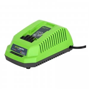 Greenworks G40UC 40v Cordless Li ion Fast Battery Charger 240v
