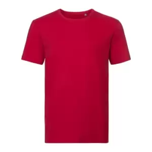Russell Mens Authentic Pure Organic T-Shirt (L) (Classic Red)