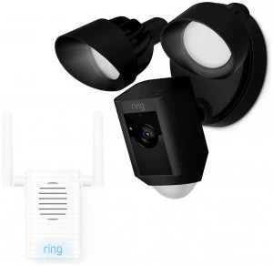Ring Floodlight Camera and Chime Pro Black