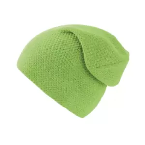 Atlantis Snobby Waffle Knit Beanie (One Size) (Safety Green)
