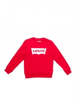 LEVI'S Crewneck Boys Red Cotone - Cotton
