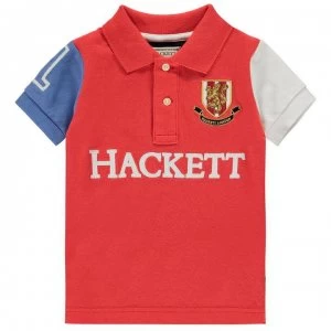 Hackett Hackett Boys Multi-coloured Short-Sleeved Polo Shirt - 2AW Red Multi