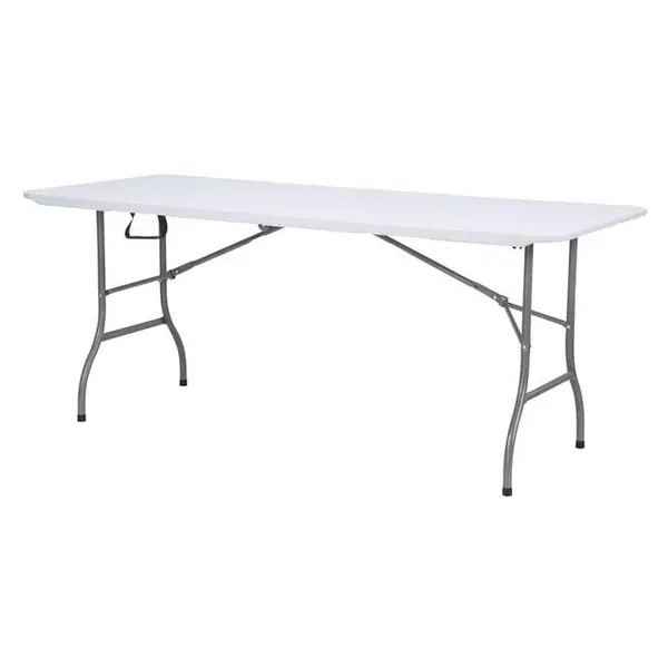Streetwize Folding Blow Moulded Table 180cm x 72cm - White 178x72x74